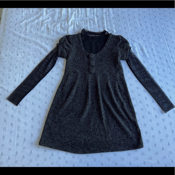 Wool dress with Aritzia silk long sleeves, size XXS - Picture 2 of 5